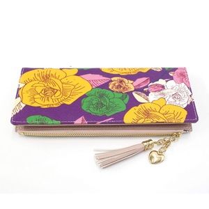 NWT- Floral Leather Wallet